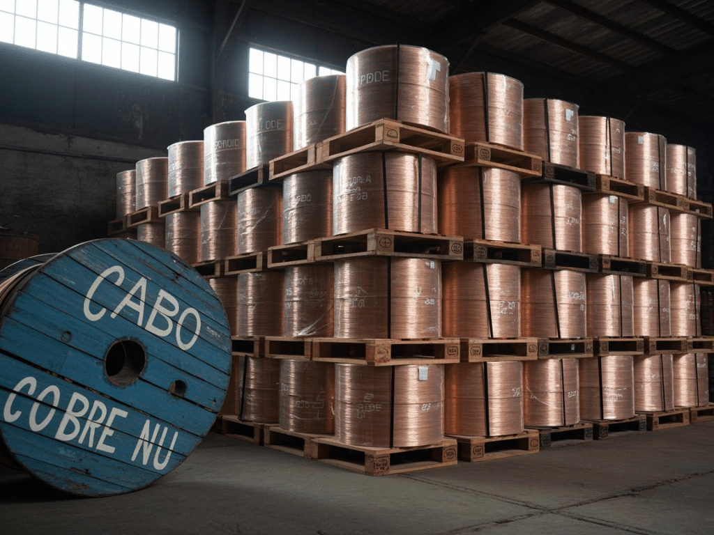 Cabo de cobre nu de alta qualidade fabricado com cobre eletrolítico sem impurezas-conduscobre Cabo de cobre nu de alta qualidade fabricado com cobre eletrolítico sem impurezas-conduscobre
