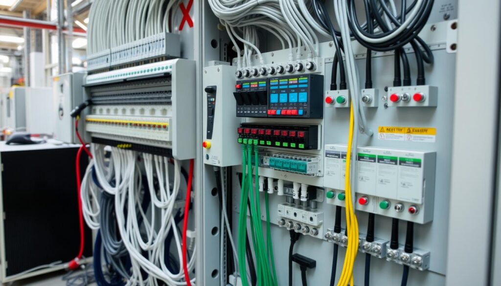 Aplicação de cabo de controle em painel elétrico industrial Aplicação de cabo de controle em painel elétrico industrial