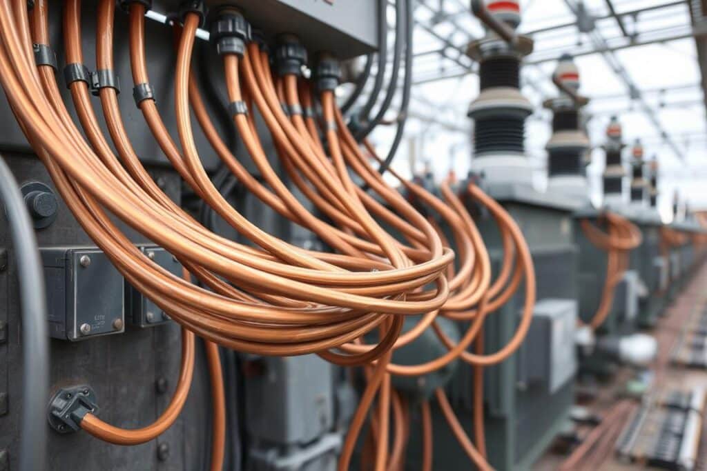 Subestação elétrica utilizando Cabo de Cobre Nu para aterramento Subestação elétrica utilizando Cabo de Cobre Nu para aterramento