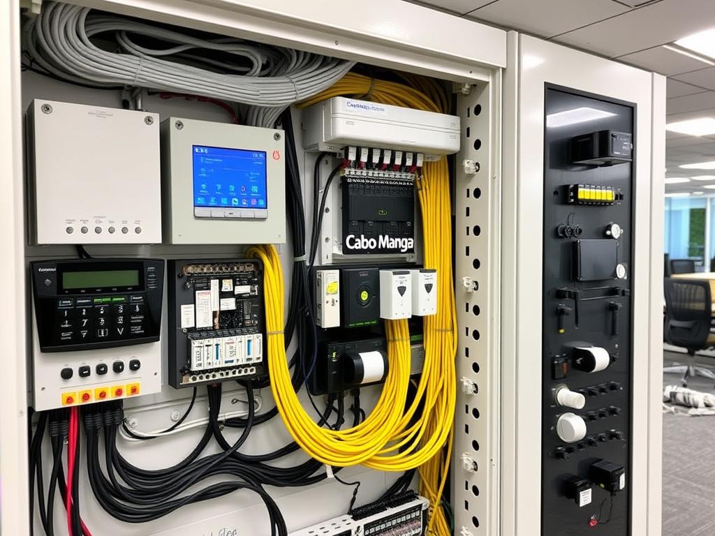 Instalação de Cabo Manga em sistema de automação comercial